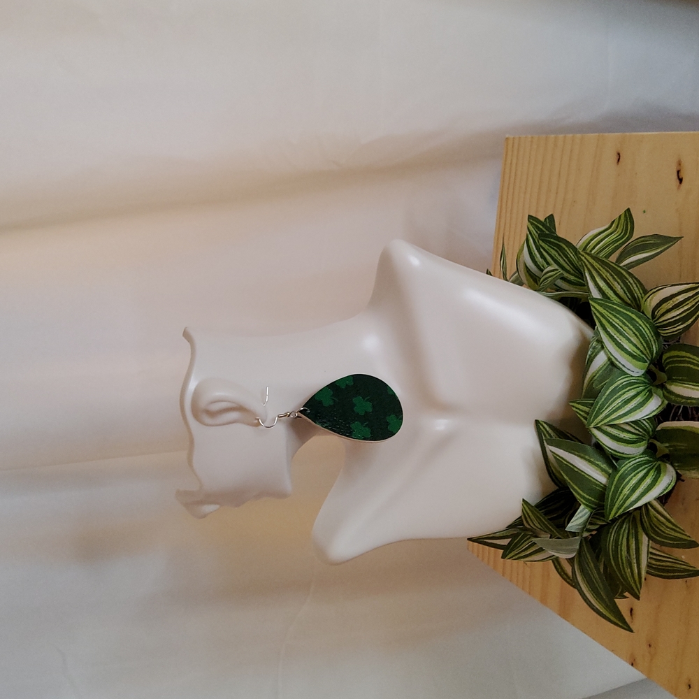 Green & Black Earrings